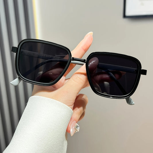 Stylish Glasses with a Metal Frame