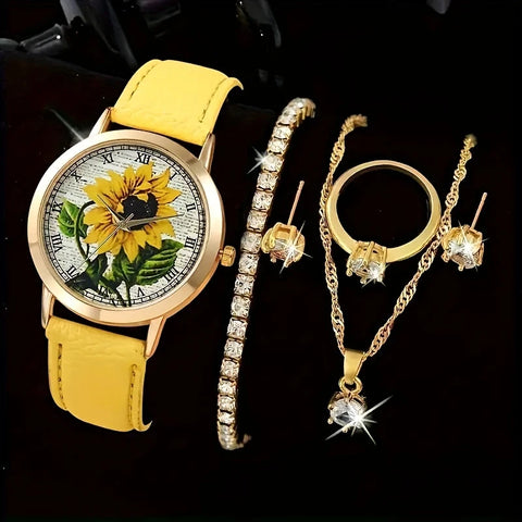 Elegant Women's Six-piece Watch  Set for the Best Her