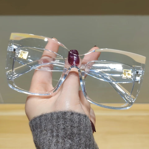 Non-Prescription Glasses With Large Frame