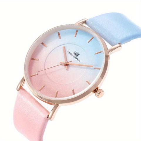 Double Color Gradient Strap Watch