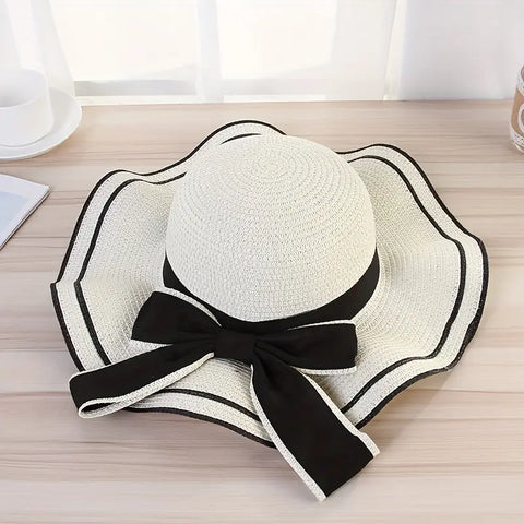 Temperament Sweet Lady Woven Straw Hat