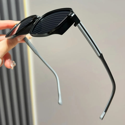 Stylish Glasses with a Metal Frame
