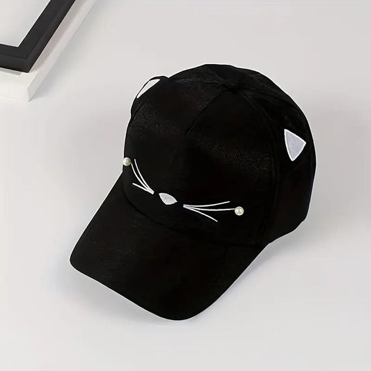 Thin Cat Baseball  Hat for Outings