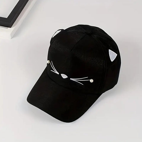 Thin Cat Baseball  Hat for Outings