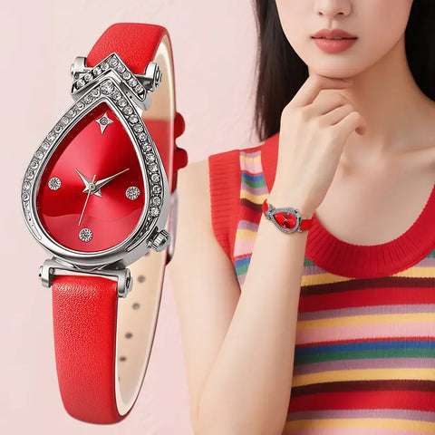 PU Leather  Simple Quartz Watches