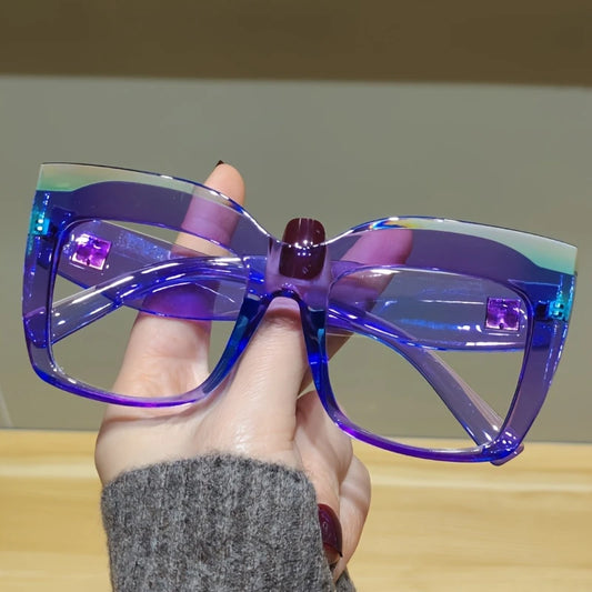 Non-Prescription Glasses With Large Frame