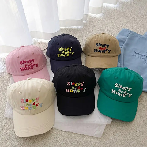 Colorful Letter Embroidered Baseball Cap