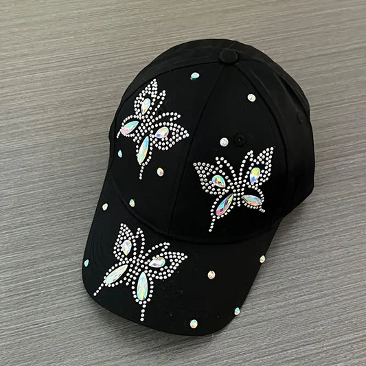 Stylish Butterfly Embroidery Baseball Cap