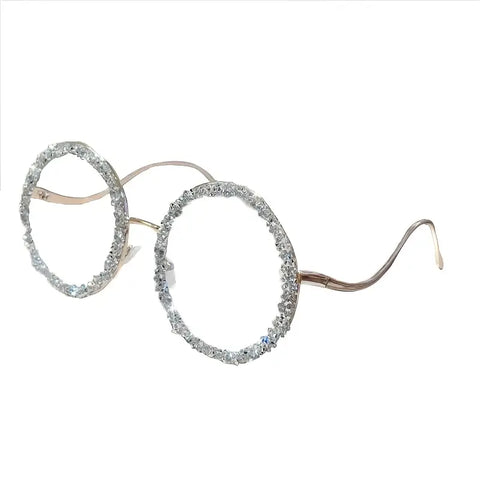 Popular Exquisite Metal Glasses Trendy Oversize Frame