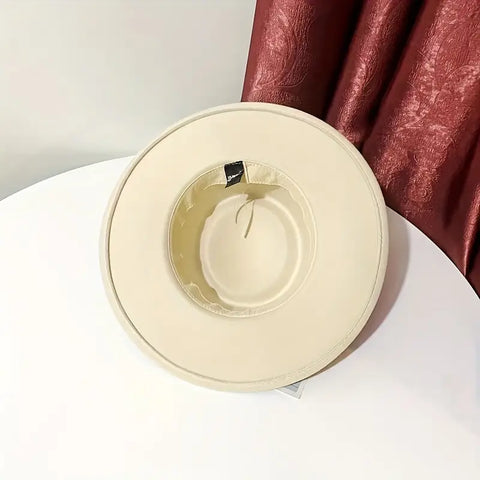 Elegant Cotton Blend Fedora Hat