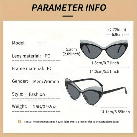 Oversized Cat Eye Fashion Glasses