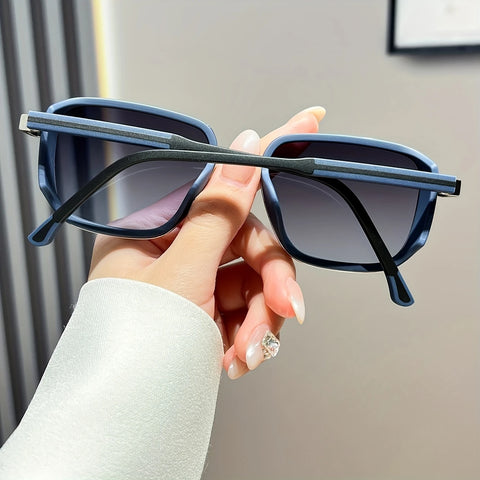 Stylish Glasses with a Metal Frame