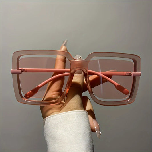 Classic Rectangular Polycarbonate Frame Glasses
