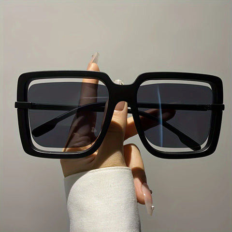 Classic Rectangular Polycarbonate Frame Glasses