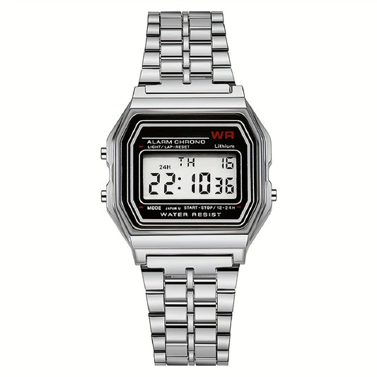 Stylish And Multifunctional LED Square Ultra-thin Wristwatch