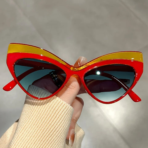 Oversized Cat Eye Fashion Glasses
