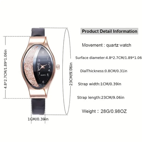 Quartz Watch Combo with Peacock Motif - Includes Necklace, Earrings & Adjustable Ring