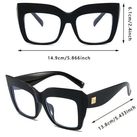 Non-Prescription Glasses With Large Frame