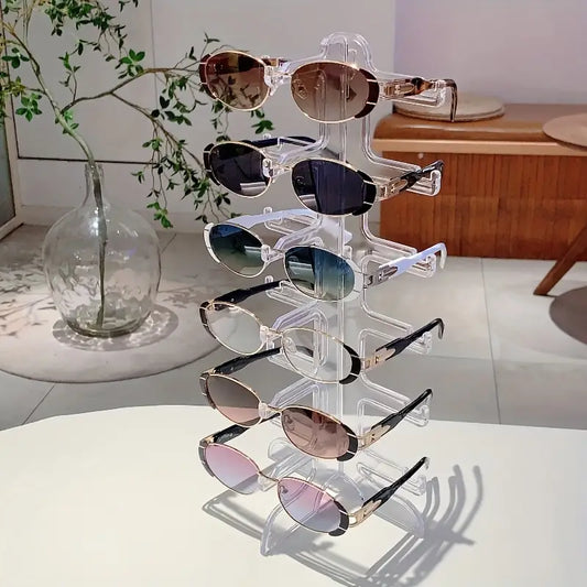 Oval Shape Full  Metal Frame Eyeglasses