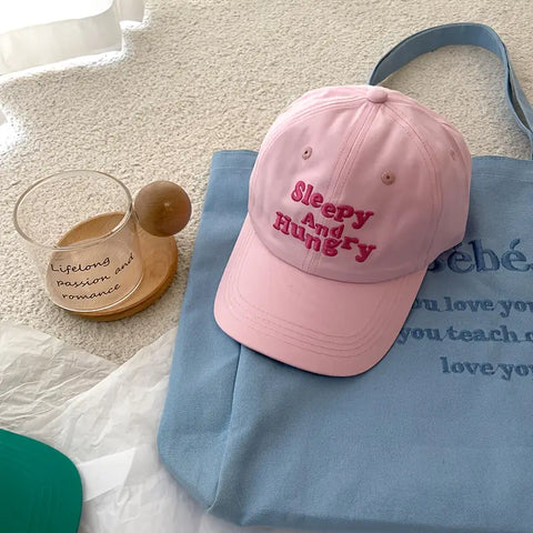 Colorful Letter Embroidered Baseball Cap