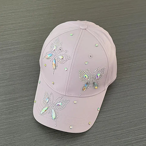 Stylish Butterfly Embroidery Baseball Cap
