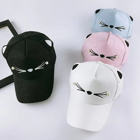 Thin Cat Baseball  Hat for Outings