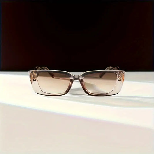 Fashion Glasses with Golden-Tone Accents