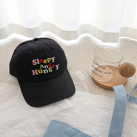 Colorful Letter Embroidered Baseball Cap