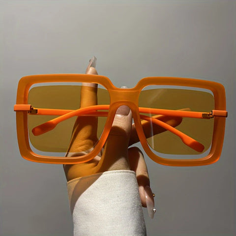 Classic Rectangular Polycarbonate Frame Glasses