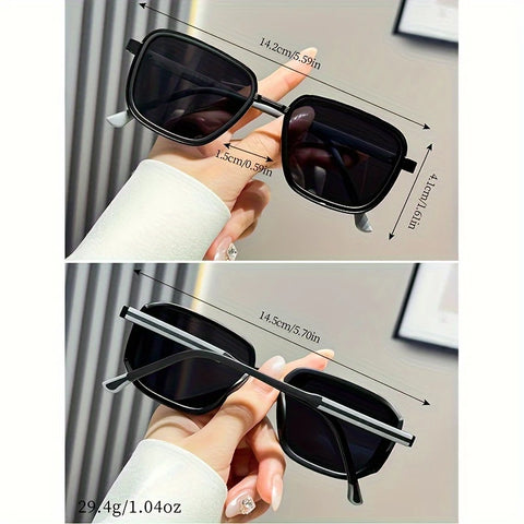 Stylish Glasses with a Metal Frame