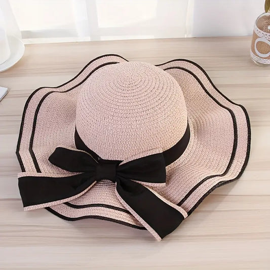 Temperament Sweet Lady Woven Straw Hat