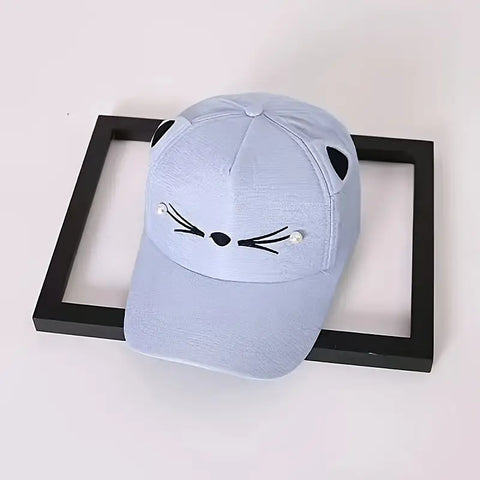 Thin Cat Baseball  Hat for Outings