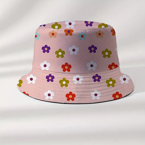Reversible Strawberry Print Bucket Hat