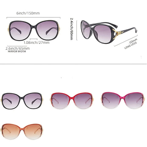 Stylish Women’s Polarized Fashion Glasses with Fox Emblem