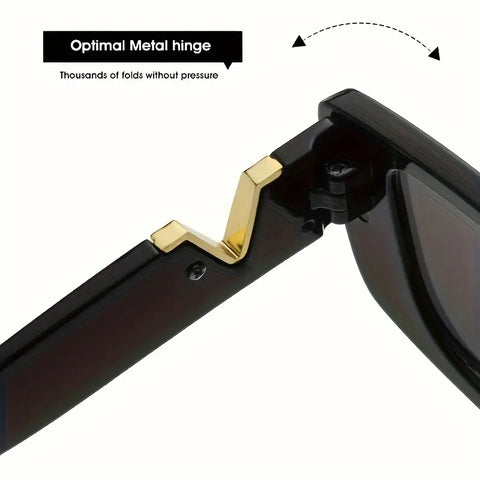 Chic Cat Eye Fashion Glasses With Luxury V-Letter Design